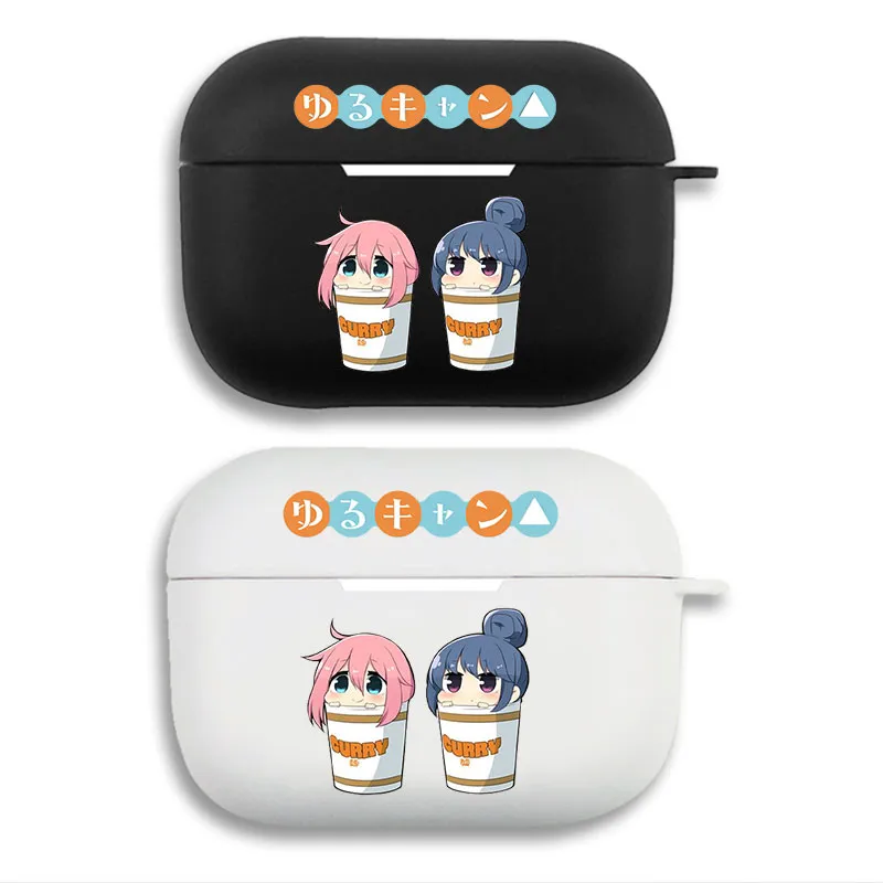 Laid-Back Camp Yuru Camp — Rin and Nadeshiko Cup Noodles Matte Soft Silicone AirPods Case