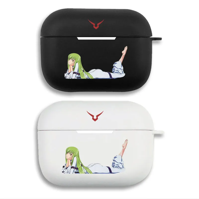 Code Geass C.C. — Lying Character Graphic Matte Soft Silicone AirPods Case