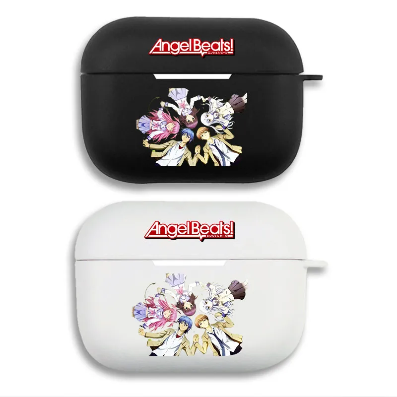 Angel Beats! — Group Characters Matte Print Soft Silicone AirPods Case