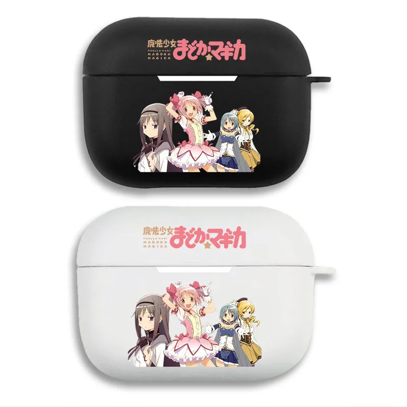 Puella Magi Madoka Magica Group Portrait Anime Matte Silicone AirPods Case