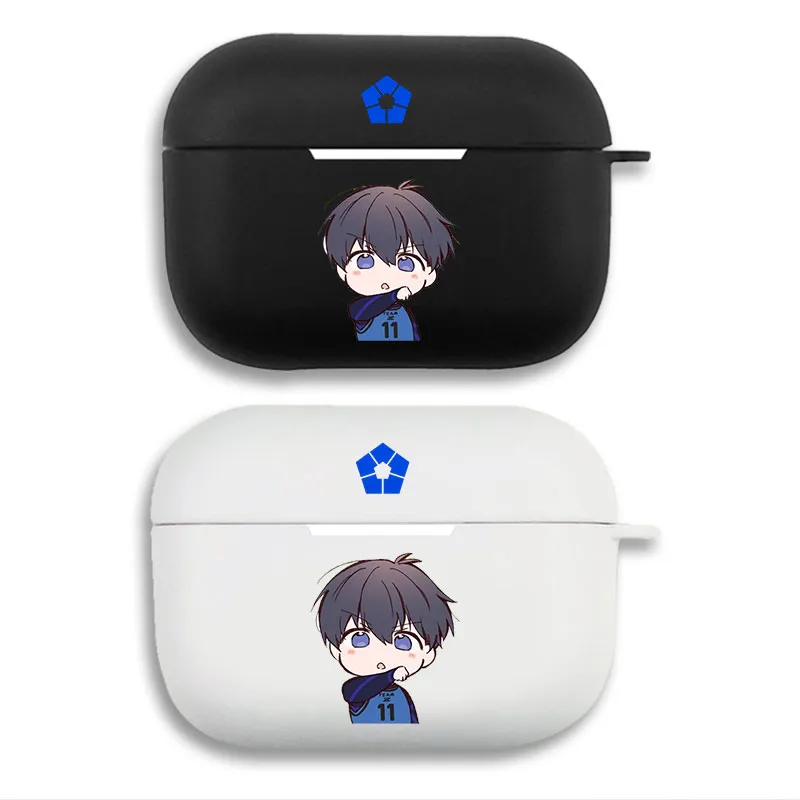 Blue Lock Yoichi Isagi Chibi Protective AirPods Case - Matte Split Silicone Cover