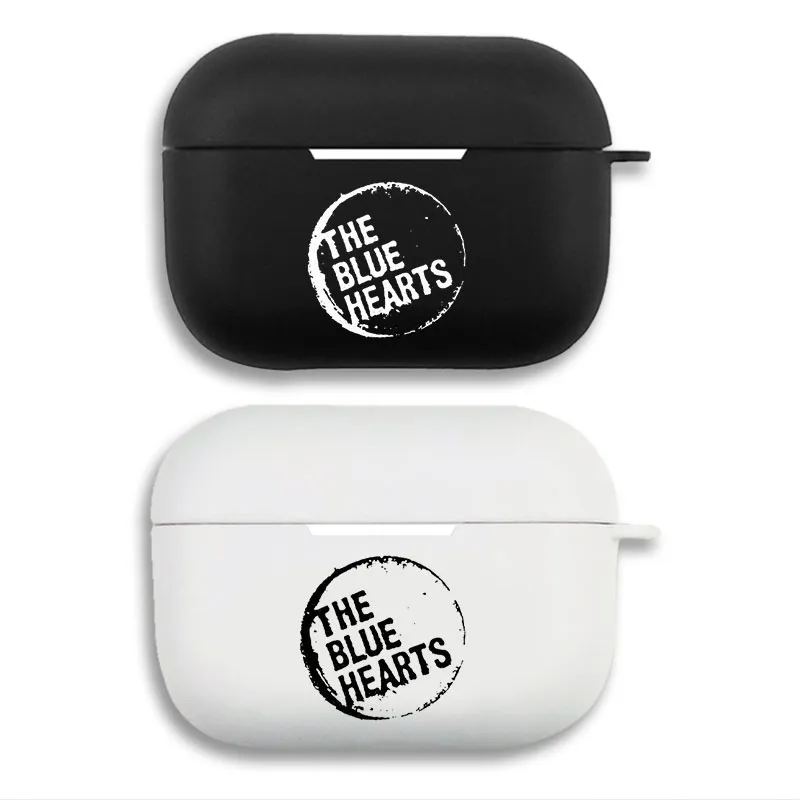 The Blue Hearts J-Punk Band Circular Logo Matte Silicone AirPods Case