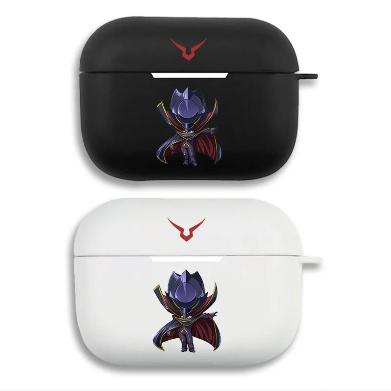 Code Geass Lelouch Zero Chibi Matte Silicone AirPods Case