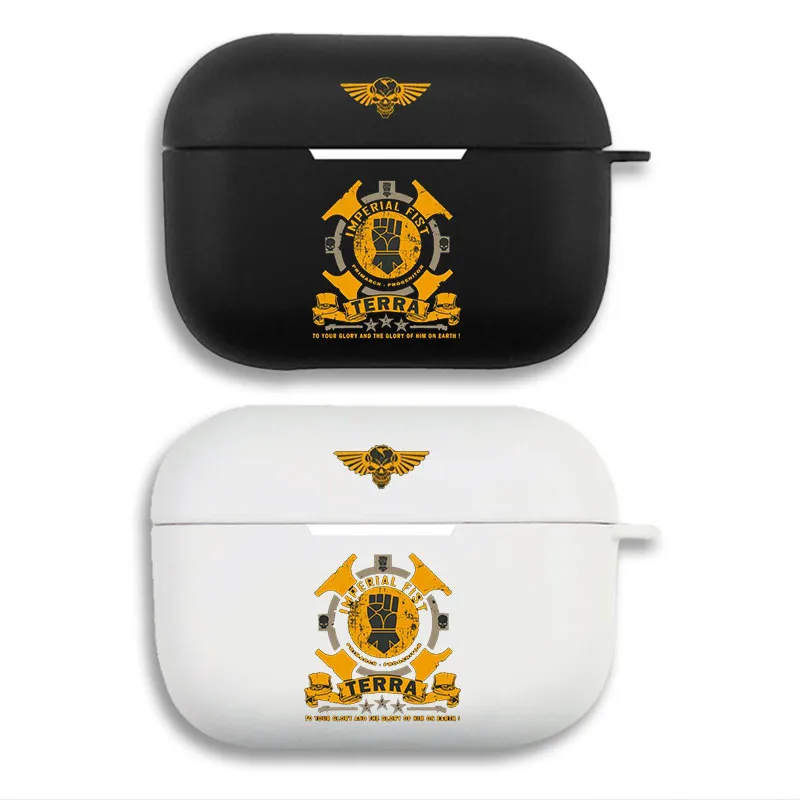 Warhammer 40k Imperial Fists Terra Logo Matte Silicone AirPods Case