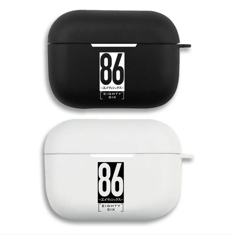 86 Eighty-Six Logo Print Matte Silicone AirPods Case