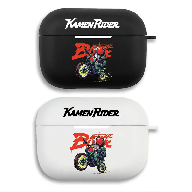 Kamen Rider Shin Riding Motorcycle Graphic Soft Silicone AirPods Case