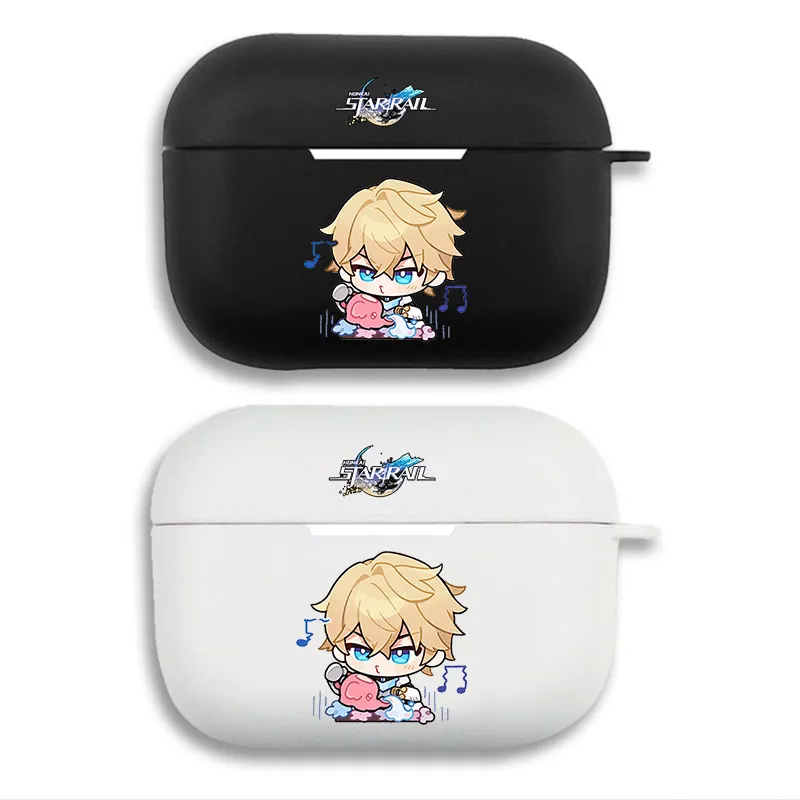 Original God Aventurine - Cute Chibi Graphic Print Matte Silicone AirPods Case