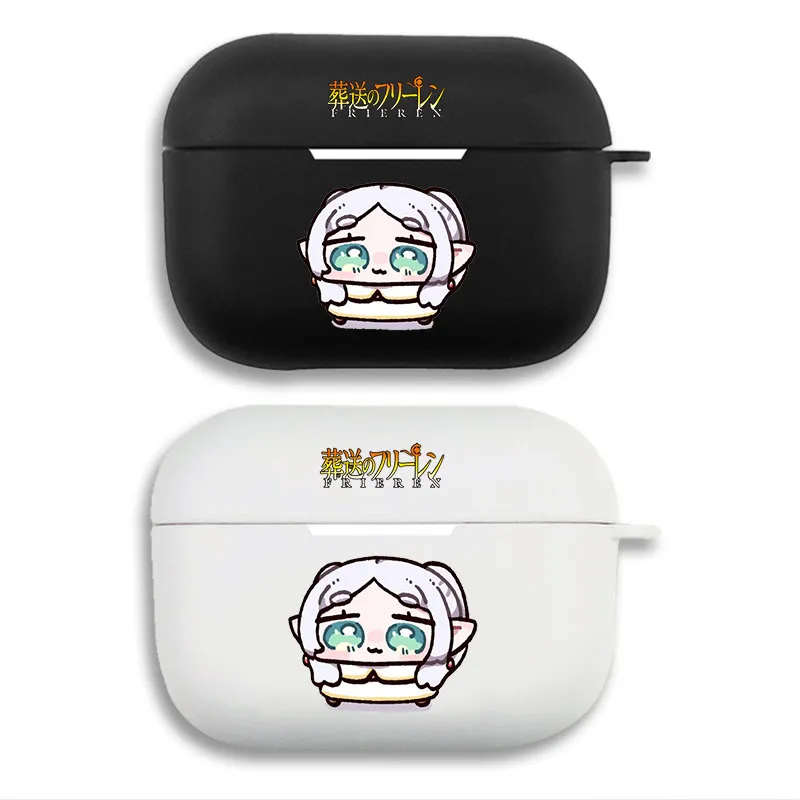 Frieren Beyond Journey's End Chibi Meme Cute Graphic Print Matte Silicone AirPods Case