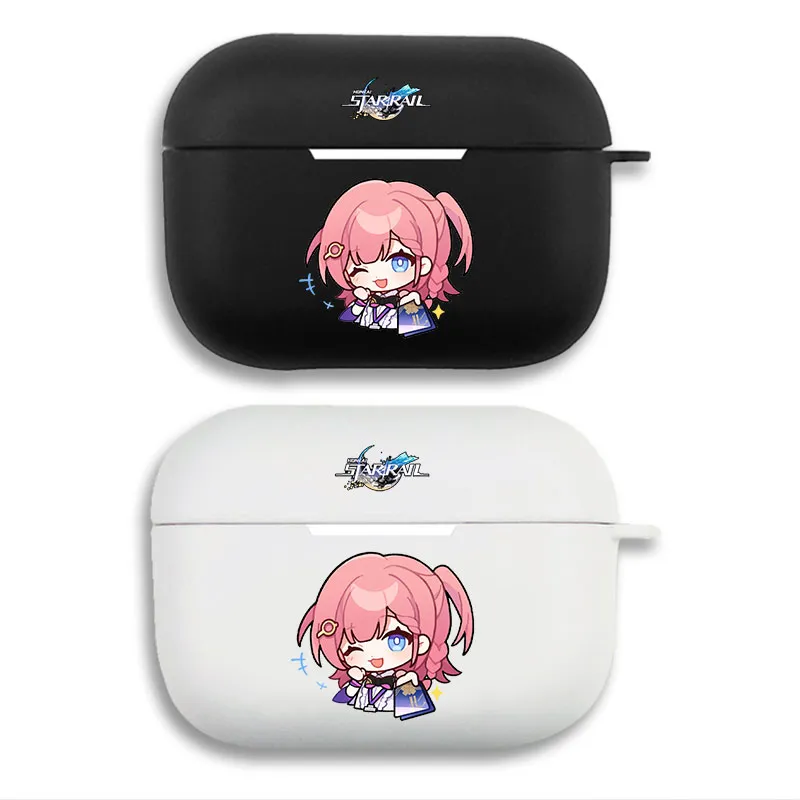 Original God Asta Chibi Graphic Print Matte Silicone AirPods Case