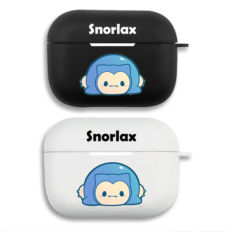 Creature Collection Snorlax Cute Graphic Print Matte Silicone AirPods Case