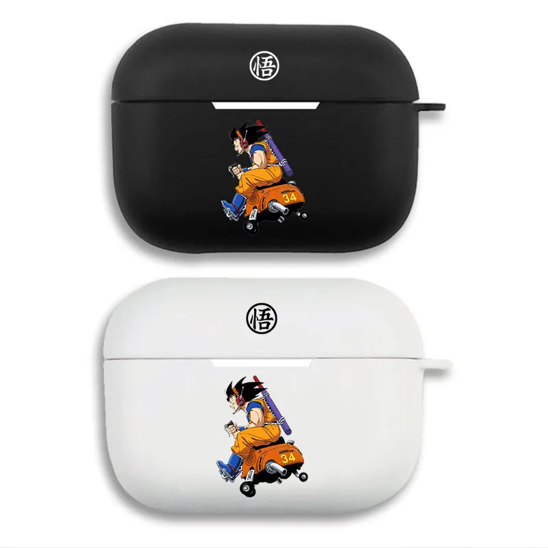 Ki Fighter Z Son Goku Riding Scooter Matte Silicone AirPods Case