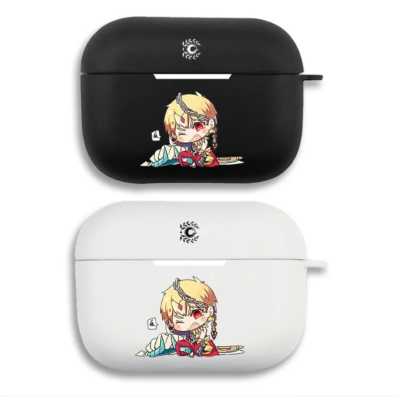 Fate Grand Order Gilgamesh Cute Chibi - FGO Anime Game Archer Matte Silicone AirPods Pro Case