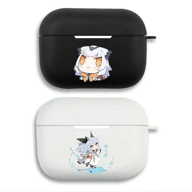 Arknights Ptilopsis Cute Chibi - Anime Game Owl Matte Silicone AirPods Pro Case