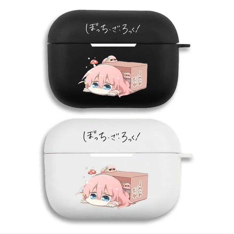 Bocchi the Rock Hitori Goto Cardboard Box - Cute Chibi Anime Matte Silicone AirPods Pro Case
