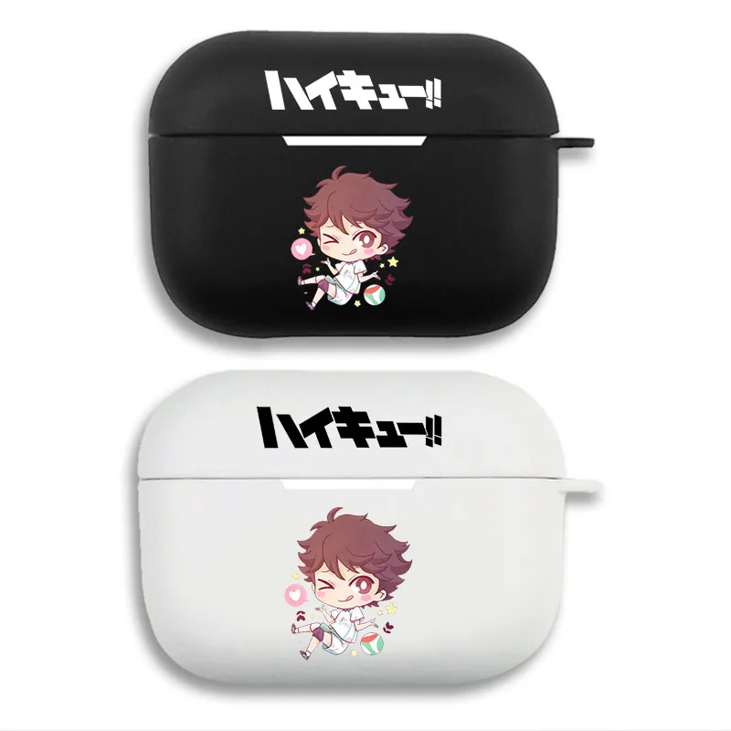 Haikyuu Toru Oikawa Chibi Protective AirPods Case - Matte Split Silicone Cover