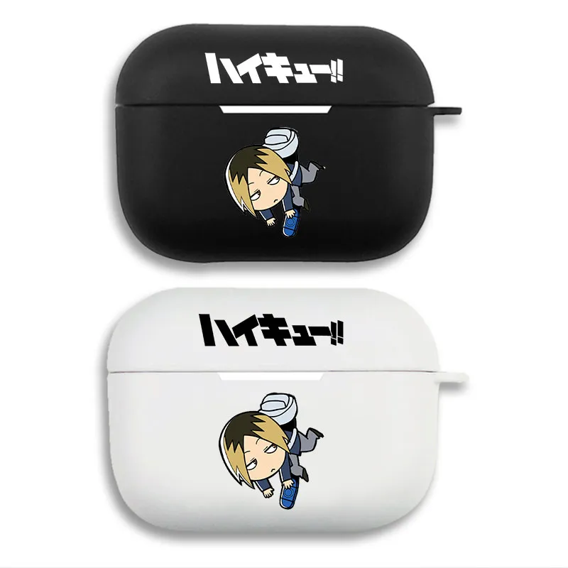 Haikyuu Kozume Kenma Volleyball - Cute Chibi Nekoma Anime Matte Silicone AirPods Pro Case