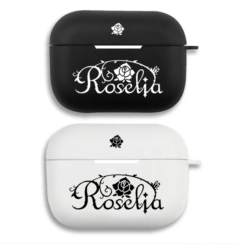 BanG Dream Roselia Band Logo - Anime Music Rose Matte Silicone AirPods Pro Case