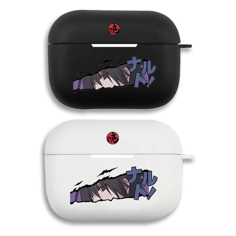 Ninja Anime Itachi Uchiha Akatsuki Eye - Manga Panel Anime Matte Silicone AirPods Pro Case