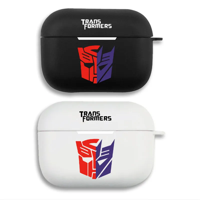 Transformers Autobot Decepticon Split Logo - Sci-Fi Movie Matte Silicone AirPods Pro Case