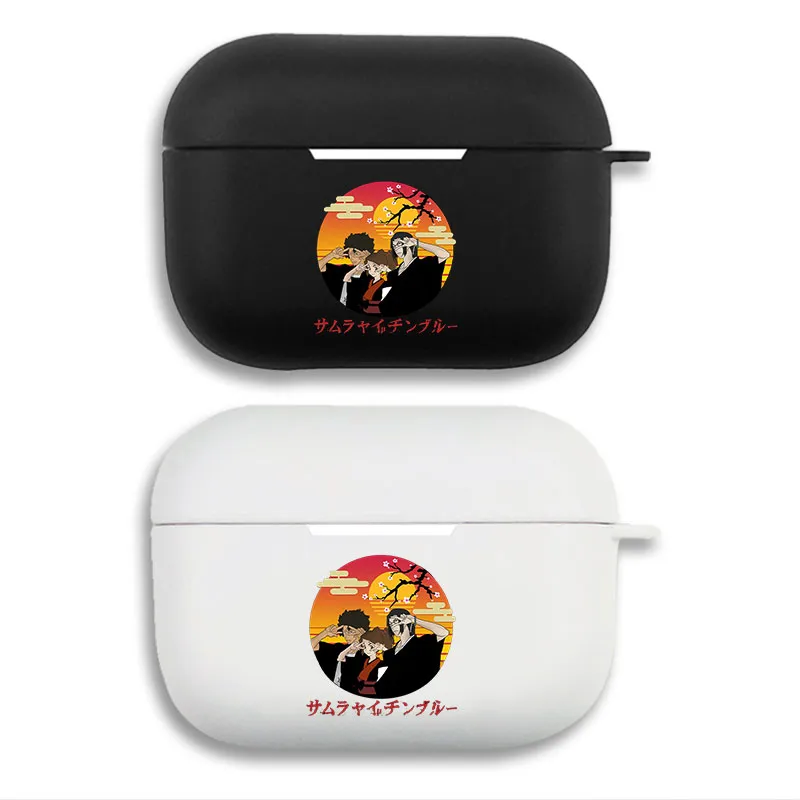 Samurai Champloo Mugen Jin Fuu SunsAlien Visitor - RAlien Visitorro Anime Matte Silicone AirPods Pro Case
