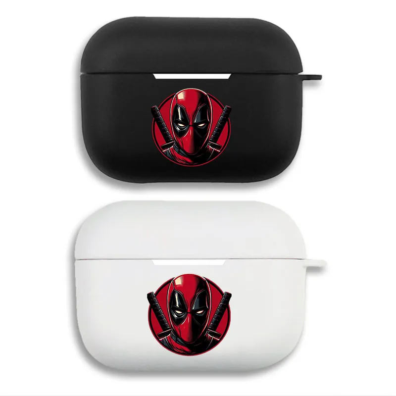 Deadpool Logo Emblem - Hero Comic Superhero Matte Silicone AirPods Pro Case