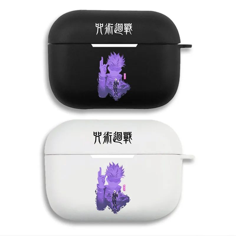 Curse Exorcist Satoru Gojo Unlimited Void Protective AirPods Case - Matte Split Silicone Cover