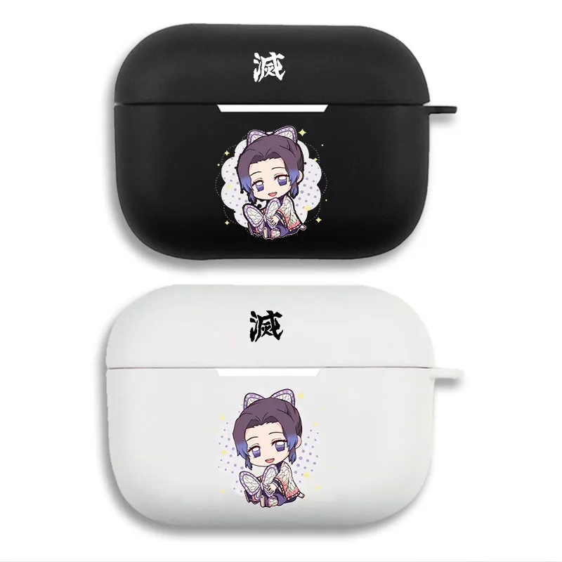 Blade Corps Shinobu Kocho Chibi - Insect Hashira Anime Matte Silicone AirPods Pro Case