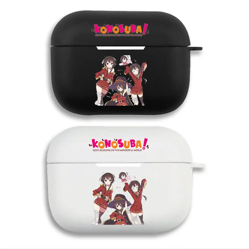 KonoSuba Megumin Explosion Collage - Cute Anime Matte Silicone AirPods Pro Case