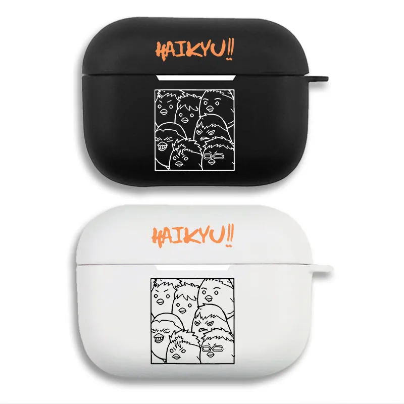 Haikyuu Crow Mascot Characters - Karasuno Anime Matte Silicone AirPods Pro Case