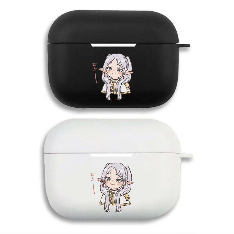 Frieren Beyond Journeys End Frieren Smug Face Mufu Chibi Cute Matte Silicone AirPods Case