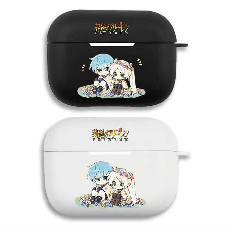 Frieren Beyond Journeys End Frieren Himmel Flower Crown Chibi Cute Matte Silicone AirPods Case