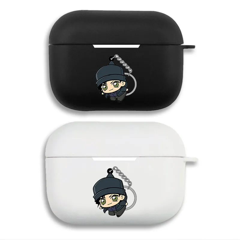 DAlien Visitorective Conan Shuichi Akai Keychain Style Chibi Cute Matte Silicone AirPods Case