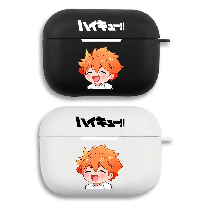 Haikyuu Shoyo Hinata Cute Chibi Smile Matte Silicone AirPods Case