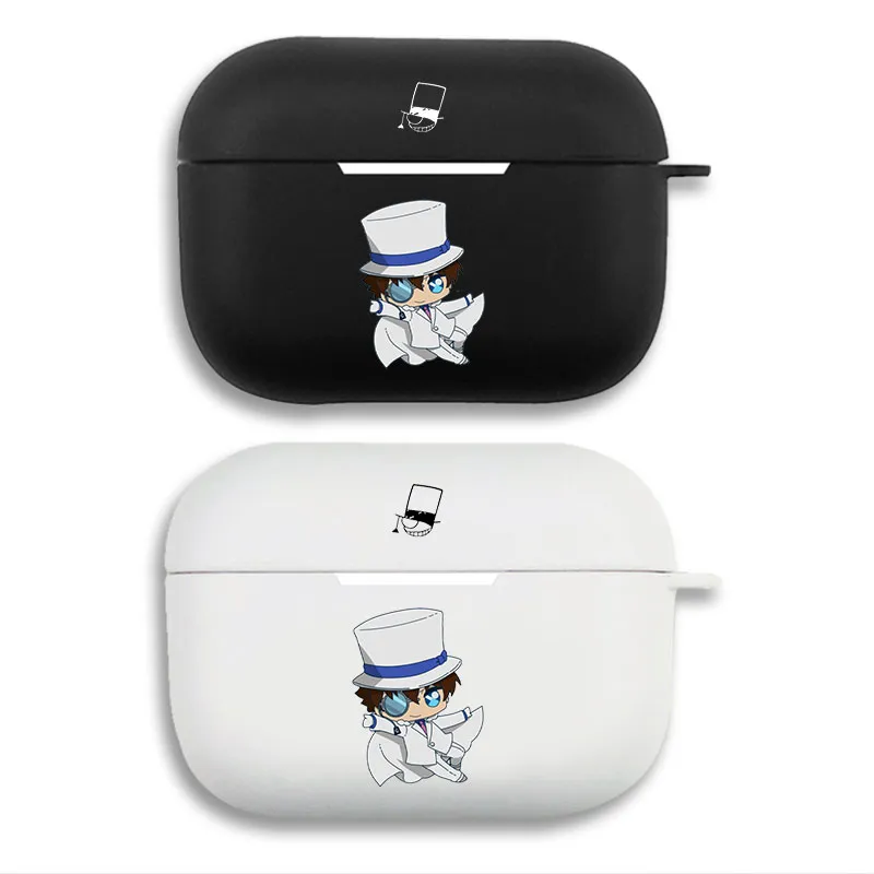 DAlien Visitorective Conan Kaito Kid Sitting Pose Chibi Cute Matte Silicone AirPods Case