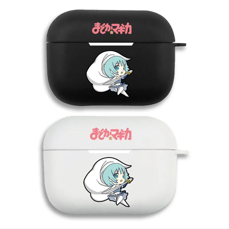 Madoka Magica Sayaka Miki Cute Chibi Matte Silicone AirPods Case