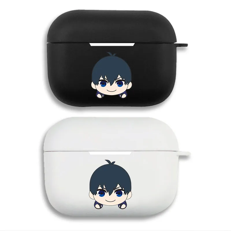 Blue Lock Yoichi Isagi Chibi Cute Matte Silicone AirPods Case