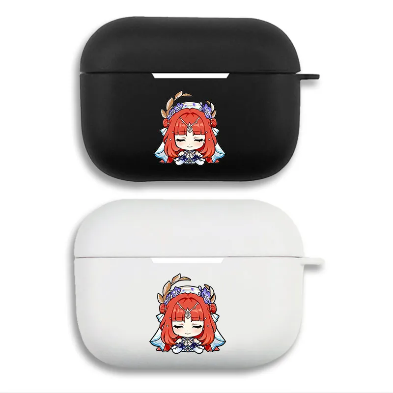 Original God Nilou Chibi Protective AirPods Case - Matte Split Silicone Cover