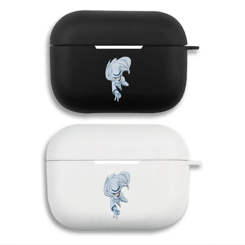 DAlien Visitorective Conan Kaito Kid Phantom Thief Cute Matte Silicone AirPods Case