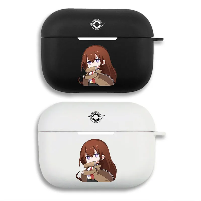 Steins Gate Kurisu Makise Chibi Cute Matte Silicone AirPods Case