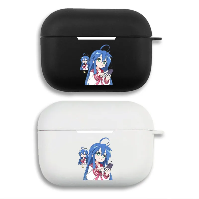 Lucky Star Konata Izumi Anime Cute Matte Silicone AirPods Case