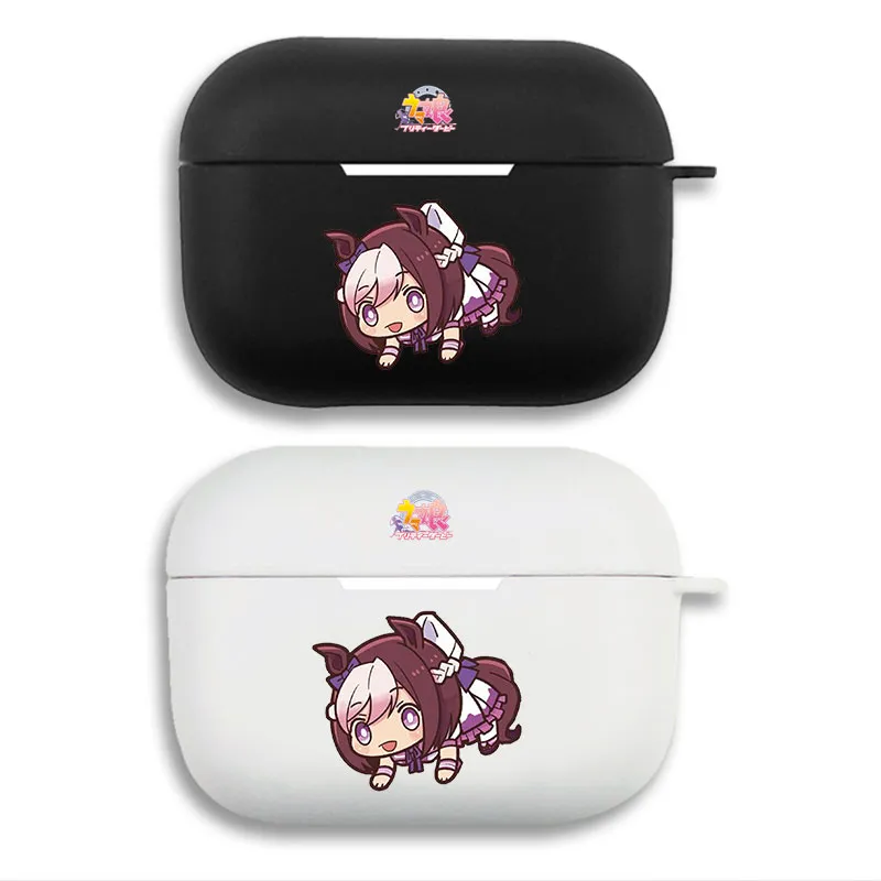 Umamusume PrAlien Visitorty Derby Mejiro McQueen Chibi Cute Matte Silicone AirPods Case