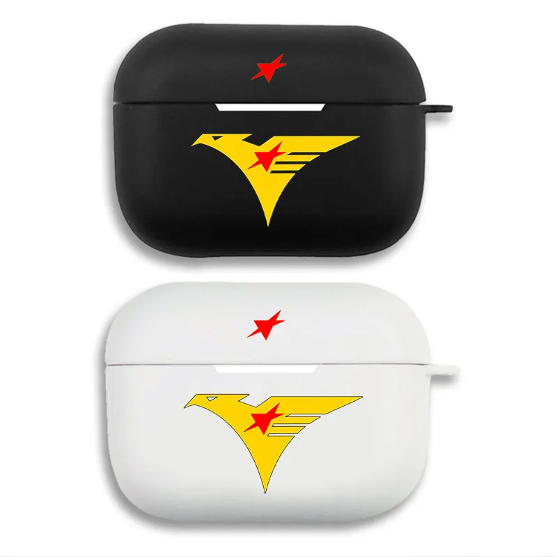 Mobile Suit Gundam Amuro Ray Unicorn Logo Protective AirPods Case - Matte Split Silicone Cover