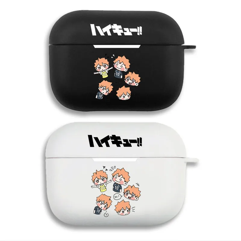 Haikyuu Shoyo Hinata - Multiple Chibi Expression Grid Print Matte AirPods Case