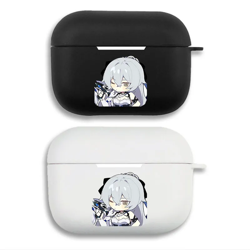 Original God Bronya Silverwing Chibi Protective AirPods Case - Matte Split Silicone Cover