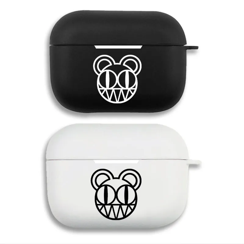 Radiohead Bear Logo - Minimalist Rock Band Graphic Print Matte AirPods Case