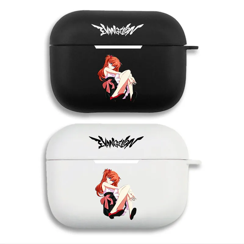 EVA Anime Asuka Langley - Anime Logo Print Matte AirPods Case