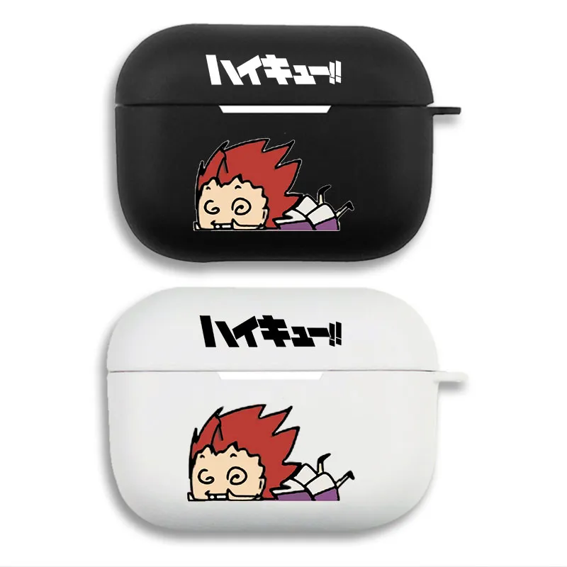 Haikyuu Satori Tendo - Chibi Anime Logo Print Matte AirPods Case