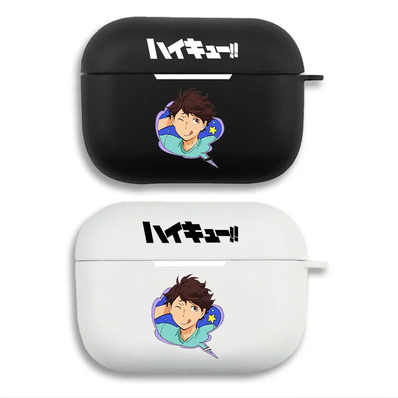 Haikyuu Tooru Oikawa - Anime Logo Graphic Print Matte AirPods Case