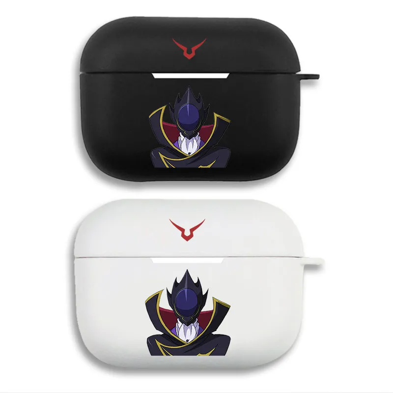 Code Geass Lelouch Zero - Anime Emblem Print Matte Silicone AirPods Case