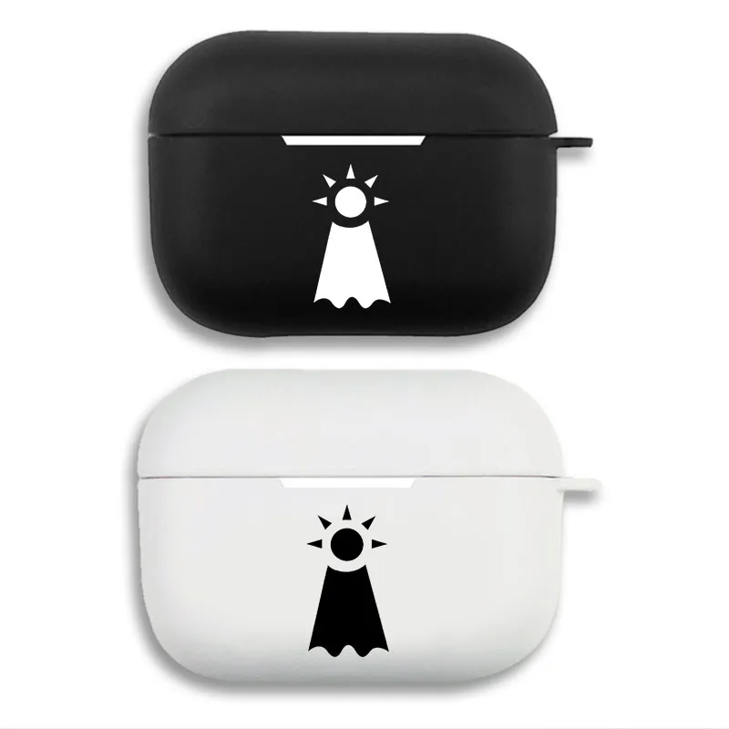 Bocchi the Rock! Kessoku Band - Minimalist Ikuyo Kita Bow Emblem Graphic Print Matte Silicone AirPods Case
